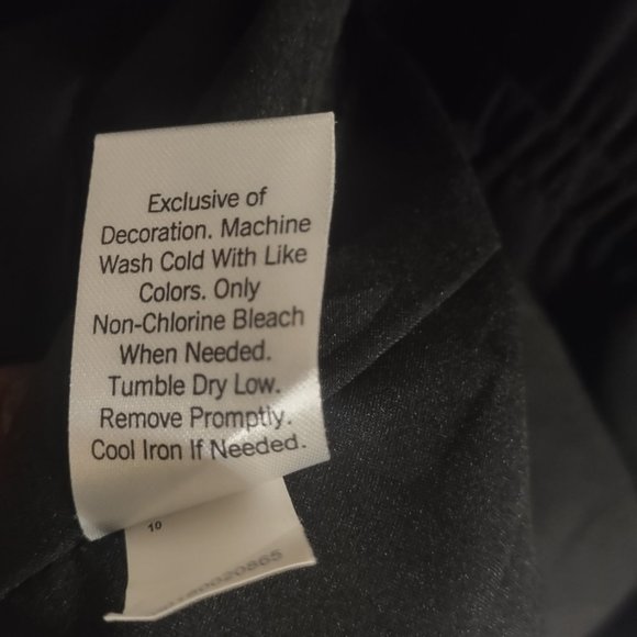 Apt. 9 Black Crepe Shirt Dress with pockets - Picture 6 of 7